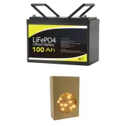 12V 100Ah Lithium Battery LiFePO4 Stockholm Christmas Lights LED 100pc