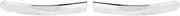 Chrome Front Bumper Lower Moulding Trim, Adds a Luxurious Look, Not Easily Faded, ABS Construction, Installation Without Complicated Tools, Compatible with 735455057 and