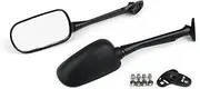 Areyourshop Pair Black Motorcycle Rearview Side Mirrors For Hon-da CBR250R 2011-2012, CB1300S 2003-2012