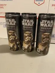 Star Wars 2019 Drink Department Space Punch Can #17 Captain Phasma SEALED 3 Cans
