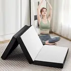Tri-Fold Memory Foam Mattress - 4 Inch Single Size Portable Floor Bed, Foldable