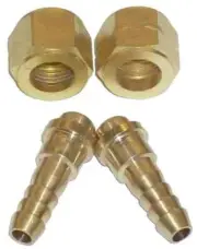 50 Pack Oxygen Acetylene Welding Hose Nut & Barb Set,41170609