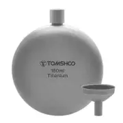 Titanium Flask with Funnel Alcohol Whisky Wine Flask Backpacking Travel Picnic