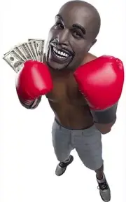 MONEY BOXER FLOYD MAYWEATHER LATEX ADULT MASK COSTUME ACCESSORY