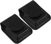 [NULYLU] 2pcs Leather Lighter Case Lighter Cover Cigarette Waist Case Protector