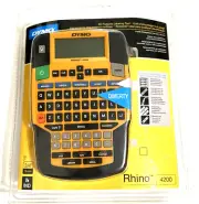 DYMO 1801611 Rhino 4200 Label Maker w/ QWERTY Keyboard and HotKey Shortcuts New