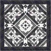 Quilt Kit - Leto - 106" X 106" Celestial Masterpiece In Shades Of Gray Quilt