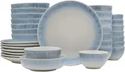 Mikasa Logan Blue 32 Piece Dinnerware Set, Service for 8