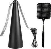 Fly Fans for Tables,Fly Away Rechargeable Repellent Fly Free Entertaining Fly Repellent Portable Fly Swatter Repellent Keep Flies Bugs Away from Food Battery Power Dual Use Kitchen Restaurant Outing