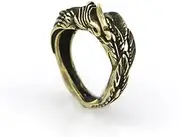[LILOVE] Pure Copper Old Phoenix Ring Ethnic Style Retro Phoenix Ring