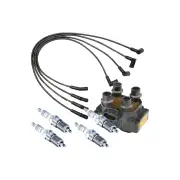 Bosch Spark Plugs Coil Lead Kit for Ford KA TA TB 1.3L 44Kw Coil without Holder