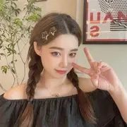 Star Alloy Hair Clip 01 - Silver - One Size