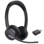 Yealink WH64 Hybrid DECT & Bluetooth Wireless Headset - Teams Certified 3-Mics Noise Cancellation / Busy Light / Up to 150m Distance / Up to 16-Hour Talk-time [1208685]