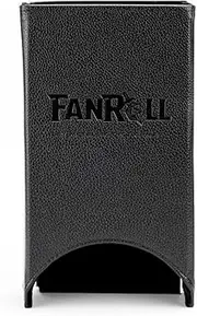 Metallic Dice Games Fold Up Leather Dice Tower, Black (74765)