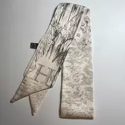 Initial / Letter H Thin Purse Scarf/ Hair Tie / Scarf - #643