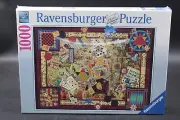 Ravensburger Jigsaw Puzzle Vintage Board Games 1000 Piece 2014 complete