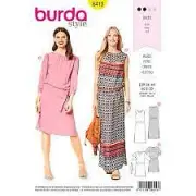 Burda Sewing Pattern 6442 Misses Dress Size 8-18 Euro 34-44