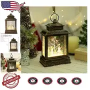 Charming Snowmen with Cardinals Snowglobe with LED and Music - 12" Holiday Decor
