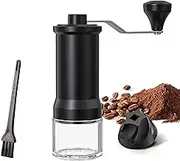 Manual Coffee Grinder, Hand Coffee Grinder with High Precision Ceramic Contemporary Conical Burr, 30-Grade Adjustable Settings, for Aeropress, Espresso, Pour Over, French Press, Moka pots.