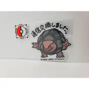 NEW Pokemon Center B-SIDE LABEL Sticker Water Sun Resistant Golem