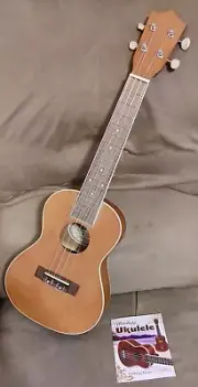 BRAND NEW WITH BOX! Mitchell MU40C Concert Ukulele Natural Finish. Big Sound!