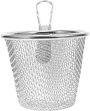 Garneck Multi-Function Noodle Basket Mesh Strainer Stainless Pasta Basket Kitchen Cooking Supply