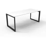 RAPIDLINE DELUXE LOOP LEG WORKSTATION Single Sided No Screen 1 Person W1800 x D750 x H730mm Natural White/Black