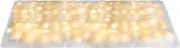 LED Light Artificial Snow Blanket - Artificial LED Snow Blanket Decor Roll,Winter Fake Snow Blanket with Warm White LED Lights for Christmas Trees, Walls, Fireplaces, and Floors