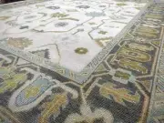 Sage minimalist home Decor Rug | Oushak Rug | Olive Rug| home decor In any room.