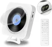 Bluetooth CD Player Portable Wall Mountable Desktop Stand LCD MP3 Hifi Speakers