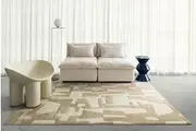 Assa Textured Abstract Neutral Washable Rug