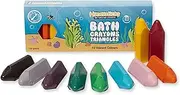 Honeysticks Triangle Bath Crayons Non Toxic (10 Pk) for Toddlers 1-3 and Kids 4-8, Natural Beeswax Crayons, Food-Grade Colours, Fragrance Free Easy Grip Triangular Shape, Bath Toys for Bathtub, Shower