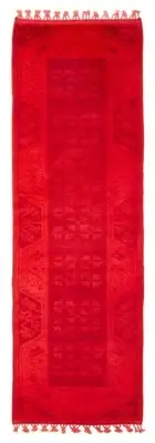 Vintage Hand-knotted Runner Rug 2'6" x 8'4" Traditional Wool Carpet