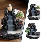 Backflow Incense Cones Burner Holder Mountain Waterfall Cones Gift Insence O9G0