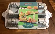 Nordic Ware Bundt Bakeware Platinum Collection Train Muffin Pan Cake