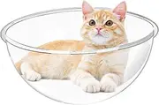 Acrylic Cat Hammock - Acrylic Cat House, Clear Dome Cover, Cat House, Pet Furniture, Scratch-Resistant Nest Hammock Made of Acrylic, Cat Accessories for Indoor Use for Tree Tower and Window Pole