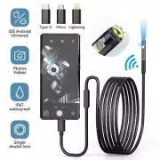 Single/Dual Lens Wifi Endoscope Camera Mini Car Inspection Waterproof Pipeline
