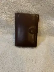 NWT Samsonite Leather Burgundy Planner/Binder Folio Cover Notepad