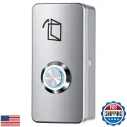 Push to Exit Button with LED Light for Door Access Control System Zinc Alloy