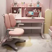 Jojo 120cm Height-Adjustable Kids Study Desks/Rubberwood/Home Office/Pink
