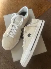 Converse One Star Pro Ox - (egret/white/black) Men’s 6.5 (172950C) New