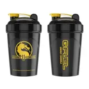 G Fuel Mortal Kombat 11 Blacked Out Medallion Shaker Cup 16oz Mixer Sport Bottle