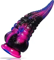 Tentacle Realistic Dildo for Women: 8.7 inch Big with Strong Suction Cup Hands-Free Play, Huge Monster Liquid Silicone Plug Prostate Massager Adult Sex Toys Men & Women Sky Blue ,1.0 count