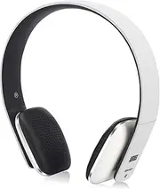 Wireless Bluetooth Headphones - August EP636 - On Ear Headset with Built-in Mic, Hands-Free Calling, Flexible Design, 12 Hours of Battery Life, Bluetooth V4.1 for Android iPhone PC Windows Mic - White