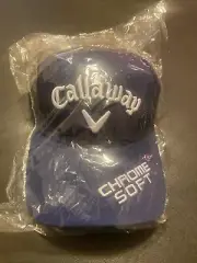 A Brand New Callaway Chrome Soft Blue.Golf Hat Adjustable Apex Odyssey