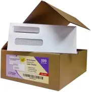 Box of 500 Number 8 Envelopes, Size fits QuickBooks Printed Checks, Double...