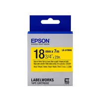 在飛比找樂天市場購物網優惠-EPSON 耐久型系列 LK-5YBVN 黃底黑字 18mm