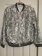 Wonder Nation Sequin Flippable Zip Up Jacket NWT Size XL 14/16 Plus Size