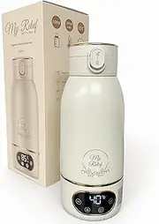 My Relief - Battery Thermos Flask 18000mAh - Portable Bottle Warmer - Heats Water Milk or Hot Drinks