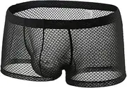 [Generic] Corset Lingerie for Women Boxer Underpants Mesh Sexy Breathable Underwear Briefs Men's Sexy Lingerie Set with Stockings